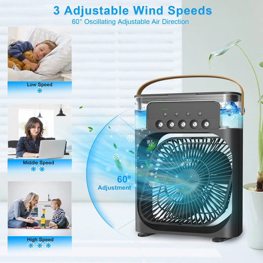 Portable Air Conditioner Fan | 5-in-1 Mini Air Cooler & Humidifier